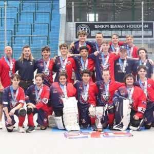 Team Great Britain Ball Hockey 2023 U19 Silver Finalist 