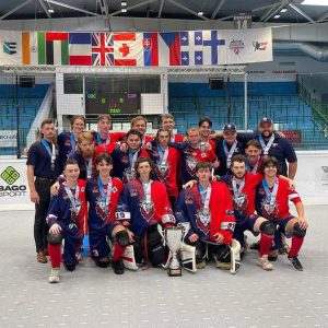 Team Great Britain Ball Hockey 2023 U21 Silver Finalist